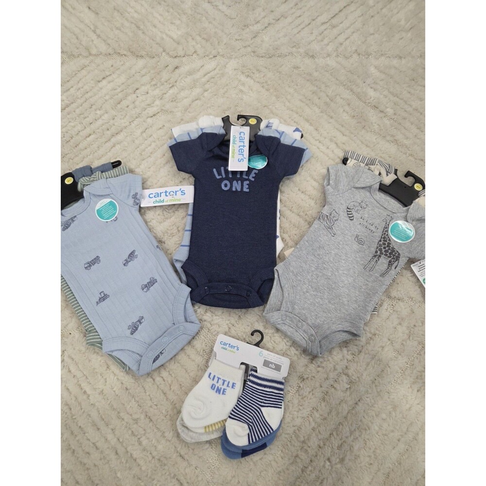 9 piece bundle preemie boys clothing New Plus 6 Pair NB Socks B22